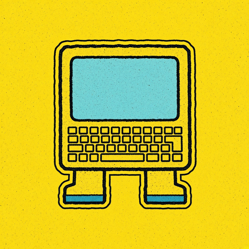 A creature made out of a keyboard